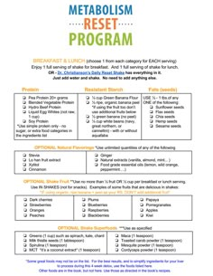 Metaboost Diet Plan Overview