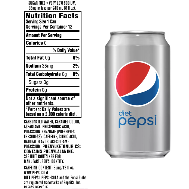 Diet Pepsi Calories Overview